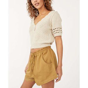 Free People Bree Pullover / Summer Khaki